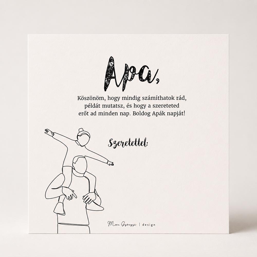 Apák napi képeslap