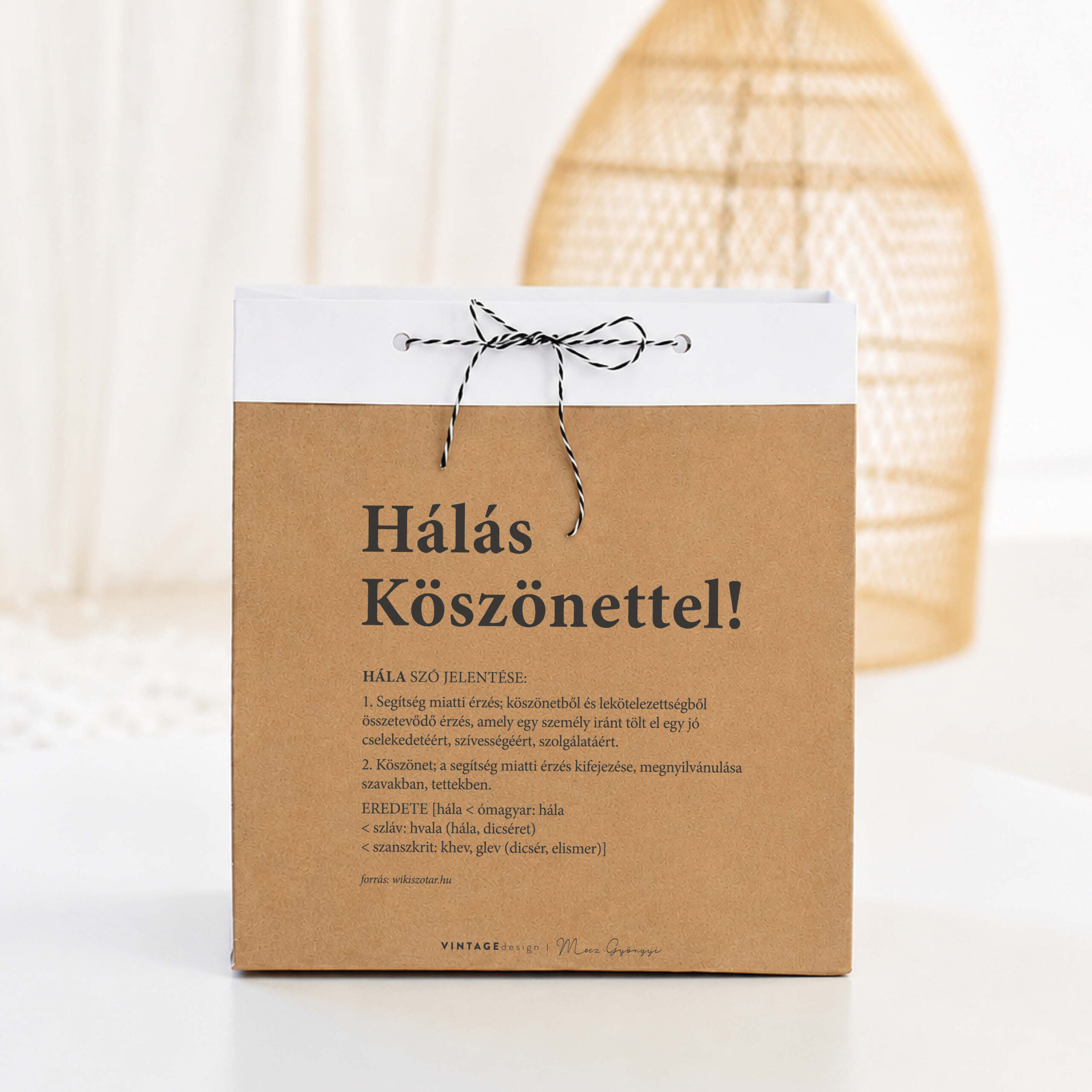 Ballagási ajándék pedagógusoknak – ajándéktasak „Hálás köszönettel” felirattal - Image 3