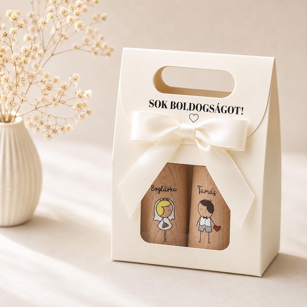 Nászajándék - egyedi só- és borsszóró díszdobozban - Image 6
