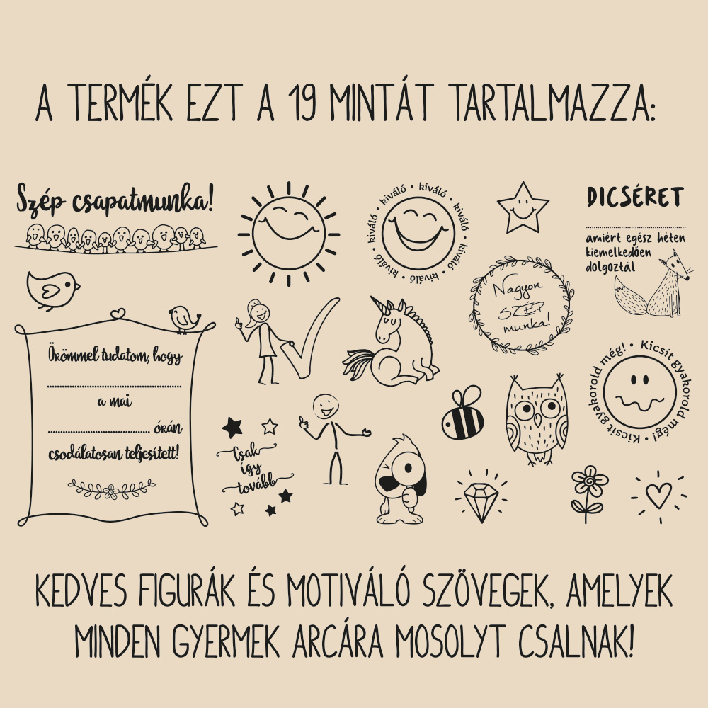 Dícsérő Nyomda Csomag - motiváló készlet iskolakezdésre