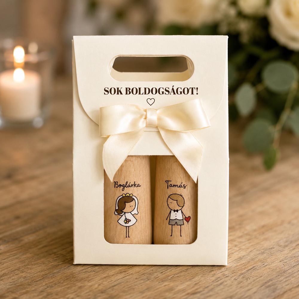 Nászajándék - egyedi só- és borsszóró díszdobozban - Image 8