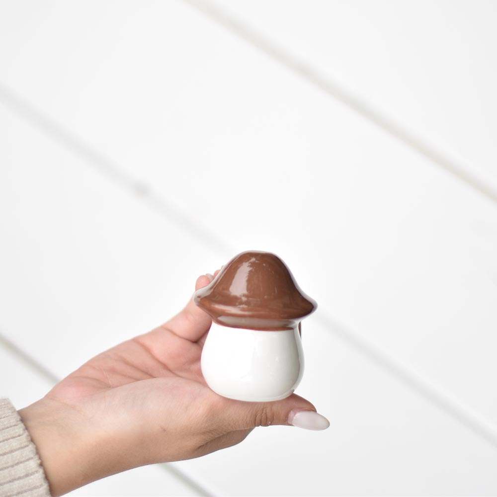 Alternative view of Mini kerámia gomba dekoráció - 3 színben